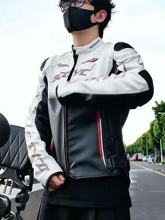 【超级新品】赛羽JK290四季机车皮衣摩托车骑行服防摔耐磨防寒#皮衣 #机车服 #皮衣夹克