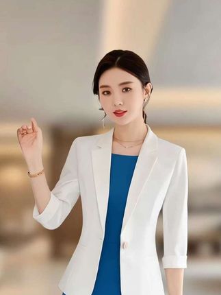 新款夏秋西装外套内搭配连衣裙#气质女神穿搭 #西装外套 #西装外套搭配 #连衣裙 #优雅气质
