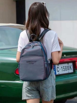 【透气百搭双肩包女双根多功能多种背法双肩包轻职风】#百搭包包#双肩包#休闲包