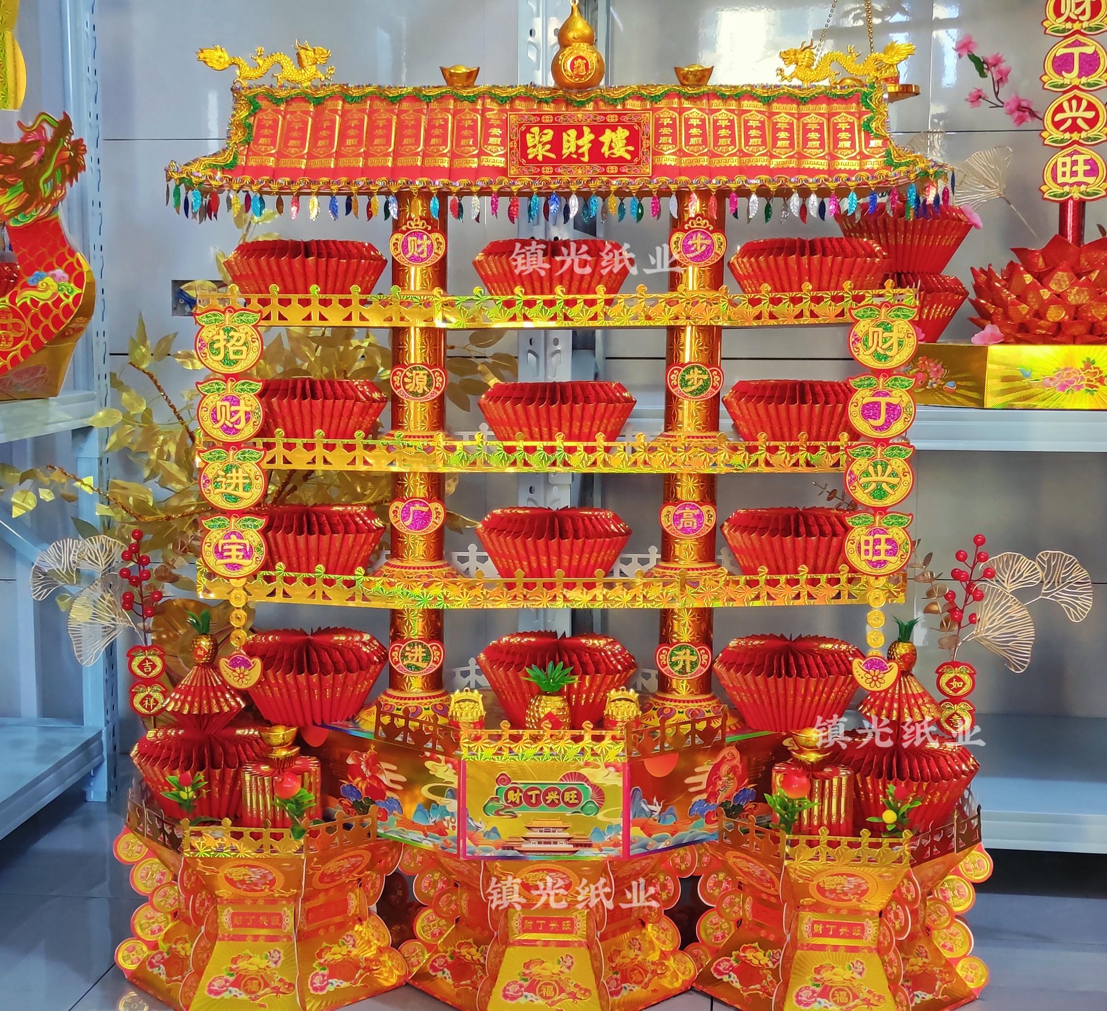 新款中秋塔 聚财塔 求财塔 建设塔 中秋。新款中秋塔 聚财楼 建设塔 繁花似锦 紫气东来 旺仔塔零食塔#中秋#中秋折塔 中秋材料批发零售