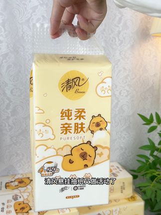 #抽纸 #悬挂抽纸 #清风#卡皮巴拉 #纸巾