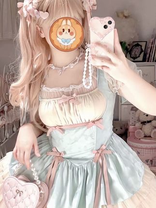 洛丽塔裙子原创设计Lolita小缎带sp甜美可爱背带裙芭蕾洋装连衣裙#吃我一波lolita安利 #洛丽塔lolita #lolita种草 #甜美穿搭 #lolita日常