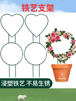 #农用好物 室内爱心形铁艺花架山乌龟绿萝爬藤架子绿植攀爬园艺圆形造型支架#农用工具 #好物种草 #爱心铁艺支架 #国庆推荐