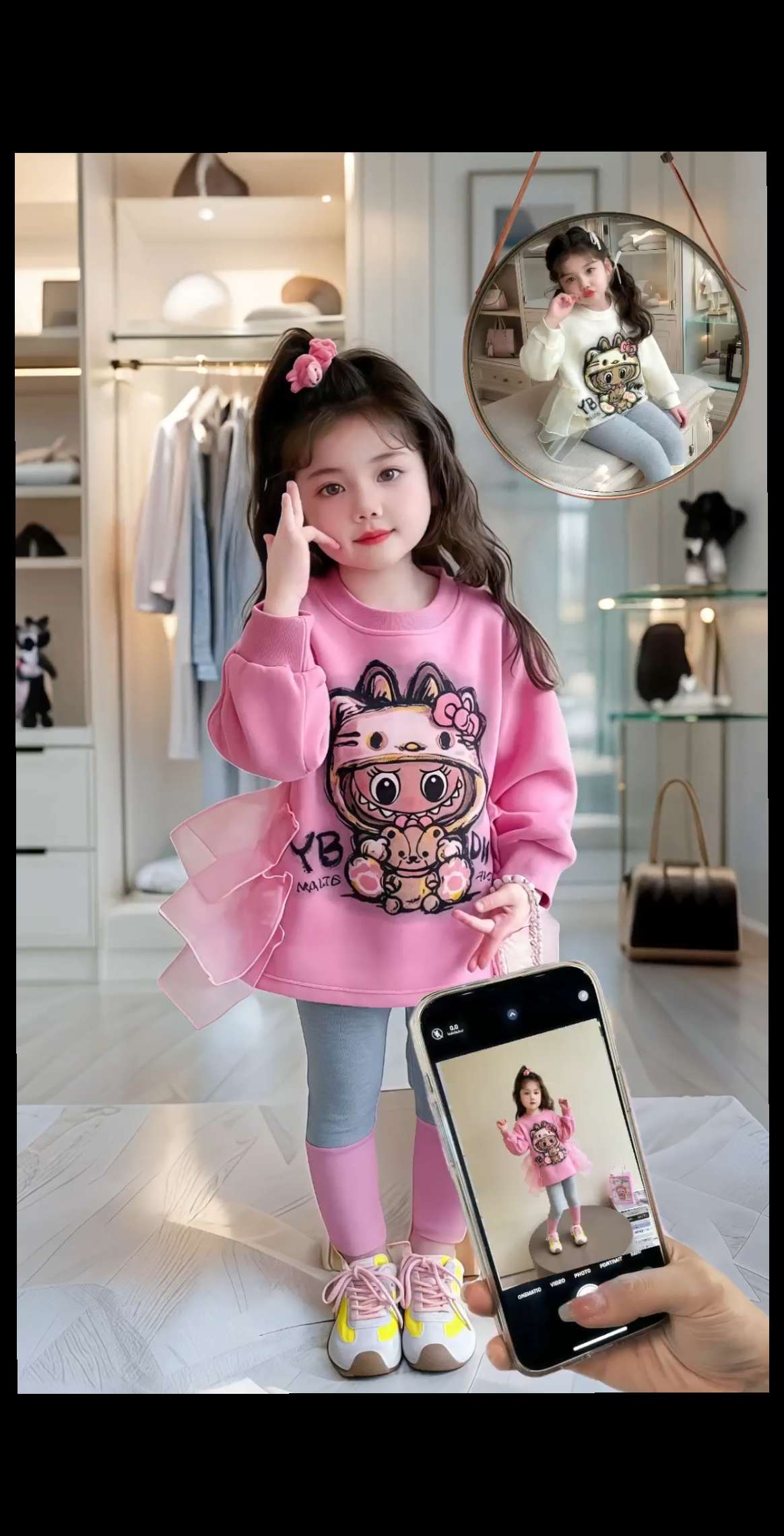 家人们谁懂啊!这个女童拉布布套装也太可爱了吧!小女孩穿上它简直萌翻了,而且它是那种休闲风格的,平时出门玩耍穿都很合适,关键价格还不贵,赶紧给你家小公主安排一套吧!#高品质童装 #女童卫衣套装 #生女儿就要这样穿 #洋气套装 @抖加🔥上热门🔥dou+🔥热点宝