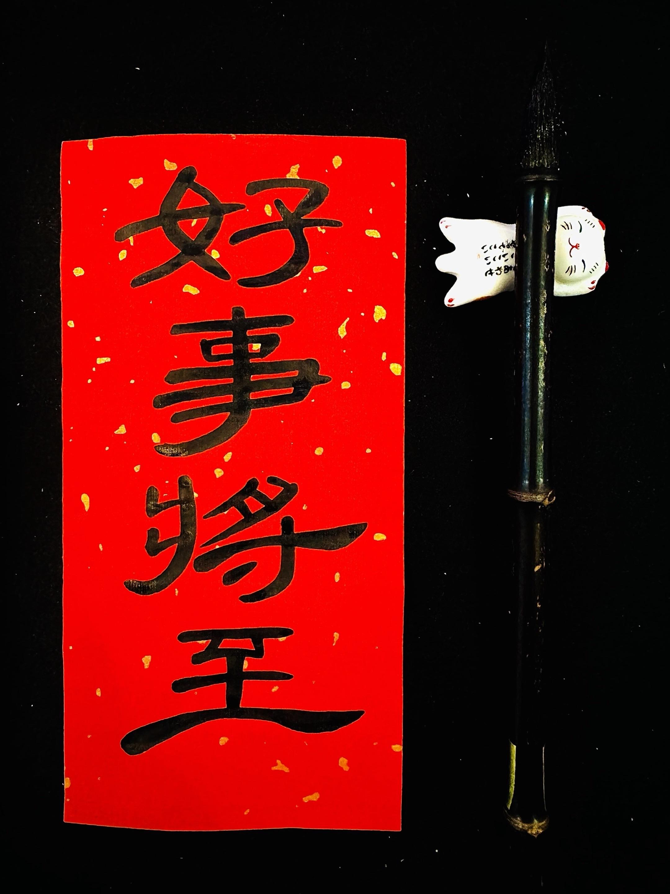 当你有了足够的勇气,就会有足够的运气。所有好事都会发生,所有好运都在路上。#传统文化 #书法 #零基础自学书法 #好事将至 #好事成双