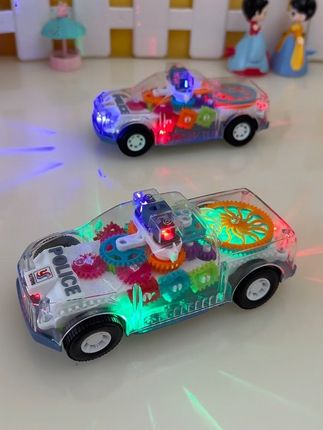 便宜好玩的齿轮警车,带有音乐还有炫彩灯光,万向轮行驶,遇到障碍躲开#玩具 #儿童玩具 #玩具车 #哄娃神器