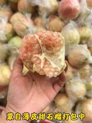 绿色生态薄皮甜石榴,新鲜上市!快来尝尝我们的无公害成果吧!#优质农产品 #新鲜采摘 #优质农产品新鲜水果