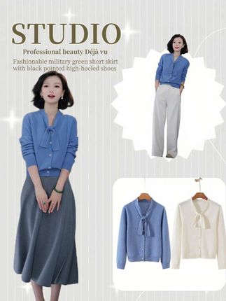 温婉减龄羊毛衫 #品质女装 #羊毛衫 #秋冬新款 #优雅知性 #洋气小衫