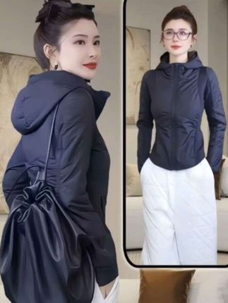 时尚短款连帽棉服女秋冬新款韩版修身显瘦小棉袄百搭上衣外套