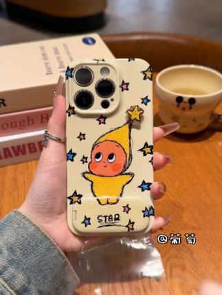 奶乎乎星星人💫小子~小星星还会旋转~支架打开还可以当补妆镜~好朋友我们一人一个~ #手机壳 #星星人 #星星人手机壳 #种草