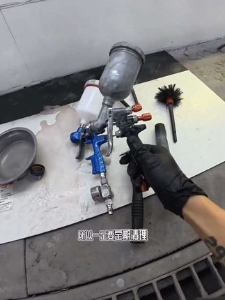 油漆喷枪专用高端清洗刷漆枪专用喷枪养护超硬毛刷清理枪嘴通用#清洗刷 #五金工具 #通用