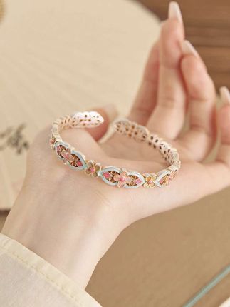 中式国风纯银镯子#国风手镯 #时尚饰品