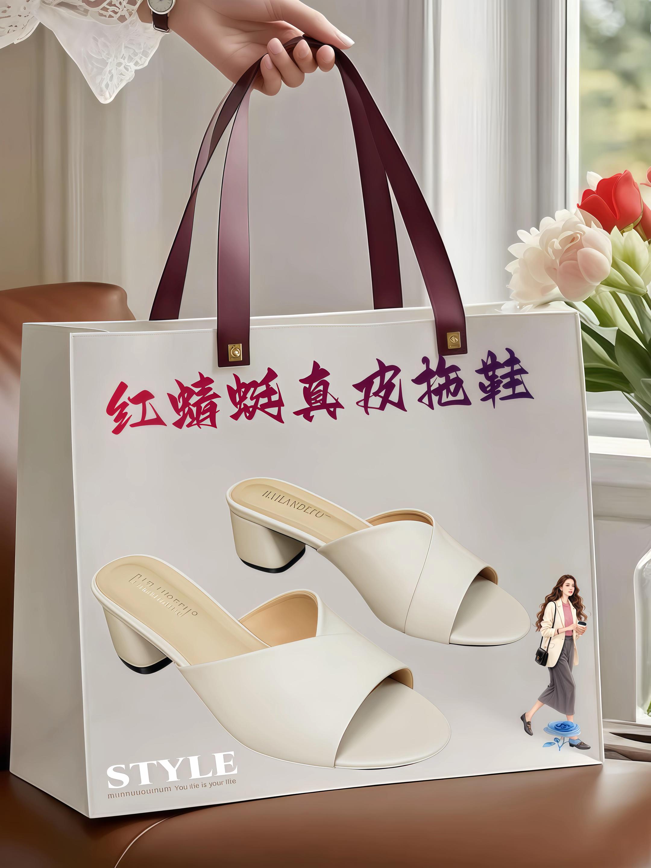 红蜻蜓真皮拖鞋。红蜻蜓真皮凉鞋,解锁夏日氛围感 中跟稳固好走,不管是咖啡馆石板路的慵懒,还是晚风街头的随性,每一步都藏着洋气感。 经典一字带设计自带复古味,搭牛仔裤显率性、配碎花裙超温柔、衬通勤裤更利落,风格不设限。 米白纯净、黑色利落,甜妹穿有元气,酷女孩穿够飒,你的夏日时髦,从这双鞋开始~ #谁穿谁好看 #穿出高级感 #优雅气质 #凉鞋 #高跟凉鞋