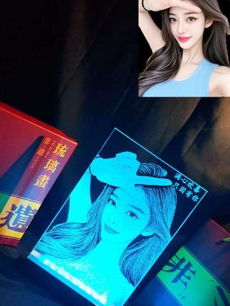 满心欢喜只因有你!#玻璃画 #生日礼物 #私人订制 #创意礼物 #手工diy