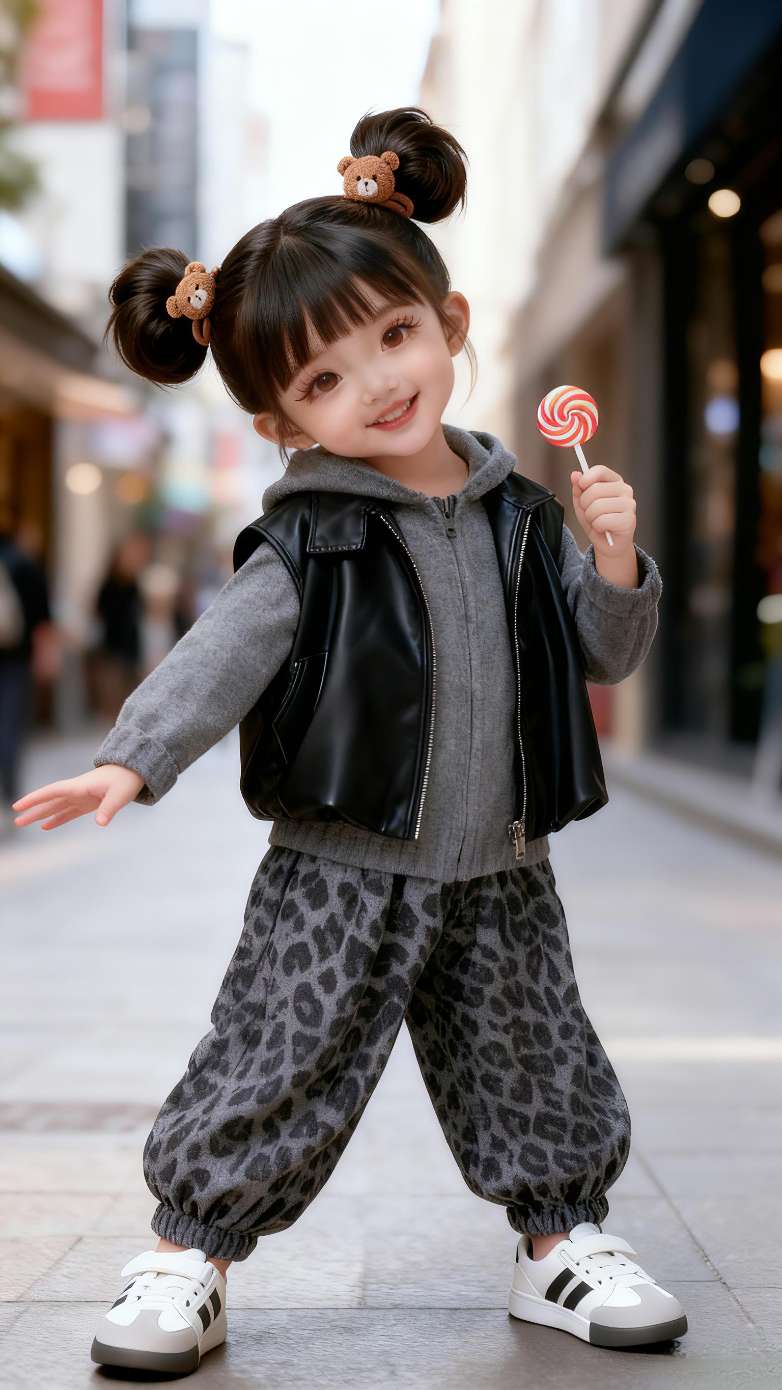 你的笑容,就是全世界最耀眼的光。#生女儿就要这样穿 #潮童穿搭 #萌娃穿搭 #酷女孩穿搭 #生女儿就是用来打扮的