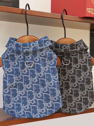 秋冬季提花牛仔衬衣宠物服装小狗狗猫咪衣服用品比熊泰迪牵引潮牌#宠物衣服#狗狗衣服#猫咪衣服#宠物服装#狗狗服装