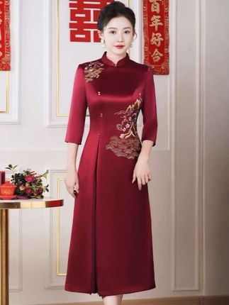 #喜婆婆喜妈妈婚宴装 #喜妈妈喜婆婆礼服 #婚宴妈妈礼服 #妈妈婚宴礼服 #妈妈旗袍裙