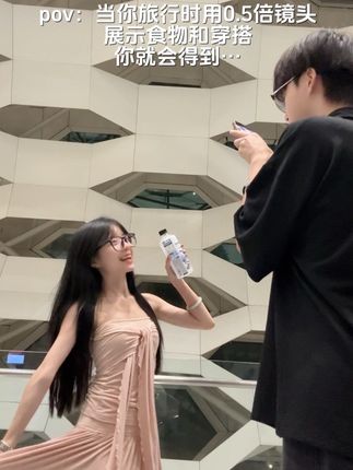 当我用外网很火的foodcheck记录旅行转场 #甜妹 #转场