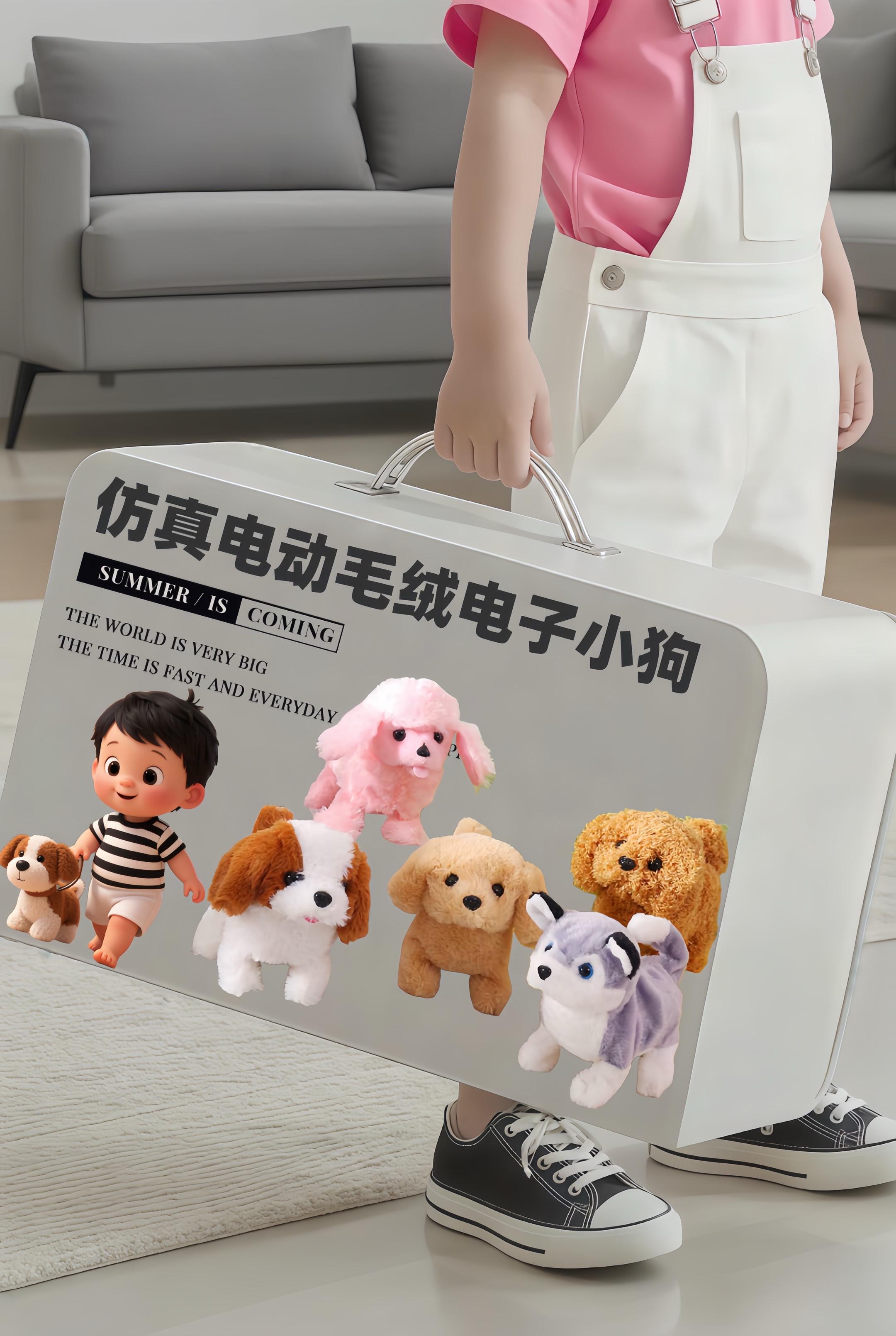 不掉毛电动毛绒狗,宝宝好伙伴! 懂“找对玩伴”的快乐~ 电动仿真款太懂需求: 宝宝爱它会跑会叫、能摇尾点头的互动感,像个“会回应的小伙伴”,还能培养爱心;家长省心“不掉毛”,解决清洁和过敏顾虑,安全实用。 宝宝主动玩,家长少收拾,母婴好物里的省心款,难怪宝宝喜欢! #宝宝玩具 #儿童玩具 #母婴好物 #电动毛绒小狗玩具