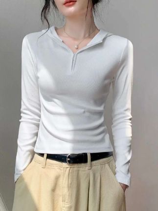 #秋季穿搭 #连帽打底衫