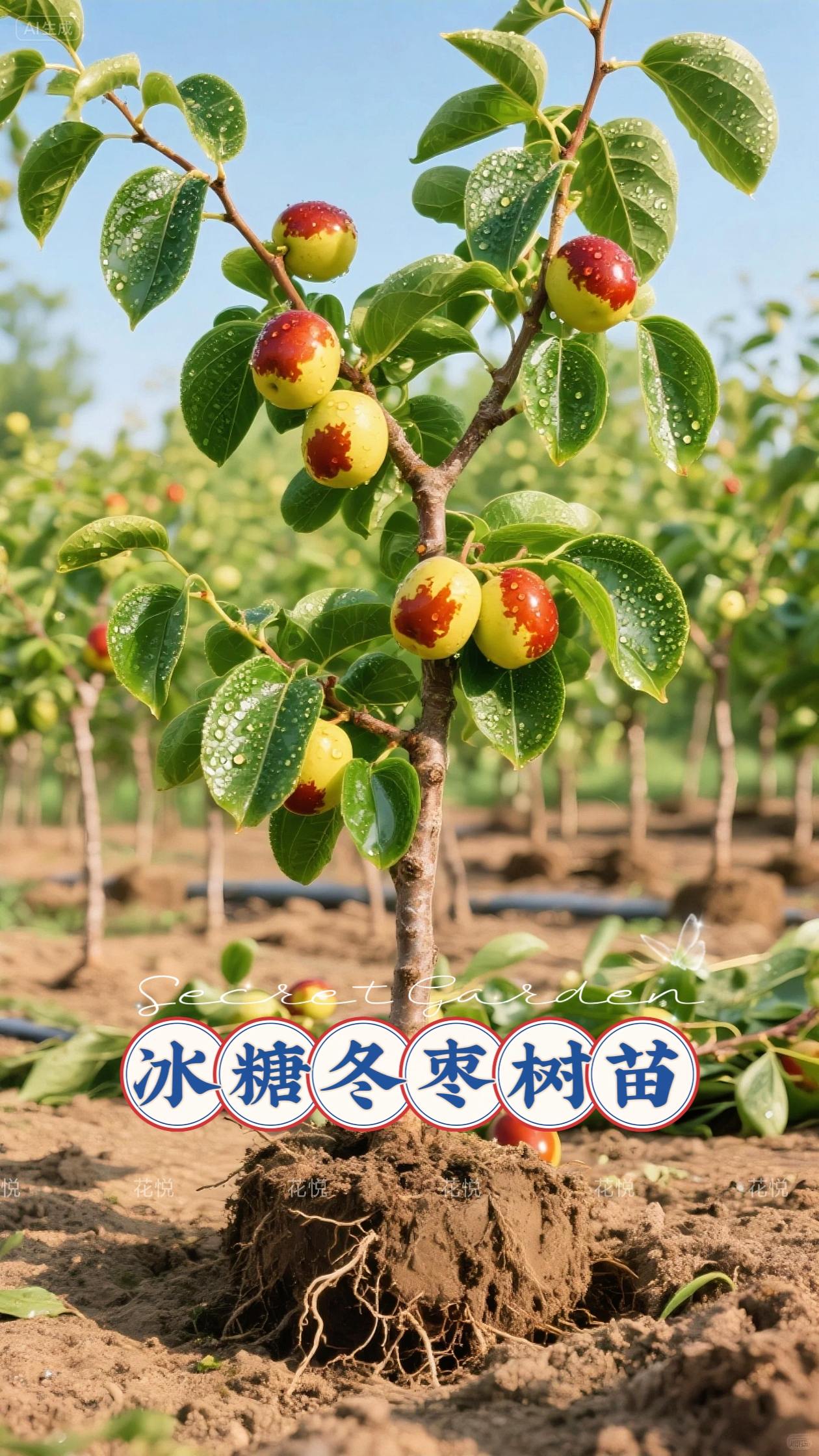 冰糖冬枣果树苗。冰糖冬枣果树苗#果苗供应 #三农种植 #果树苗基地 #新农人计划 #冰糖冬枣果树苗