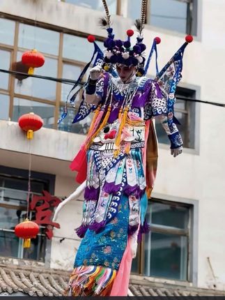 #高跷 #高跷批发定制加工 #高跷大靠 #高跷头饰 #高跷服装