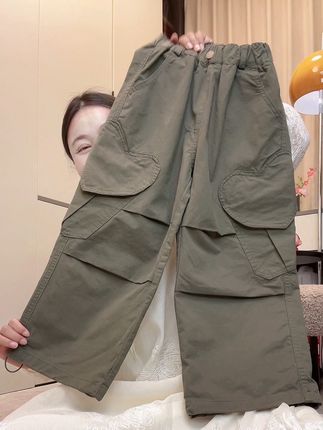 巨高品质纯棉休闲裤#休闲裤 #裤子穿搭 #百搭裤子 #高品质童装 #女童穿搭