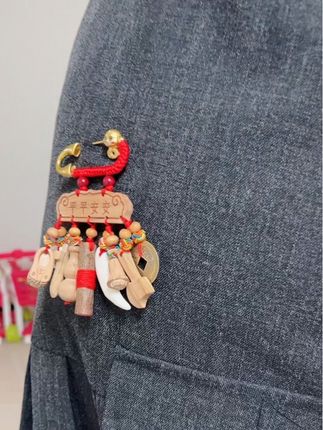 #上热门 孕期老公给请的桃木 一直戴在身上,能量满满 产检一路绿灯☺️