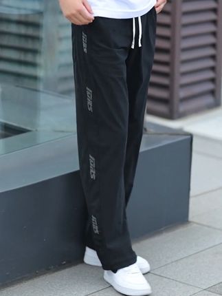 夏季速干冰丝裤男孩青少年初高中学生大童港风帅气百搭长裤休闲裤#冰丝裤 #休闲裤穿搭 #速干裤 #阔腿裤 #冰丝速干裤