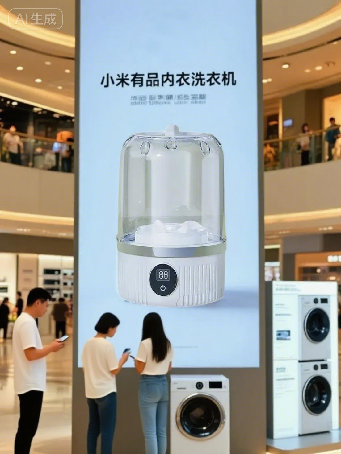 别再手洗内衣裤啦!小米有品内衣洗衣机,95℃高温煮洗,深层杀灭HPV、螨虫。一键启动,1.32高洗净比,血渍、汗渍轻松洗净。还能智能控量投放洗衣液,搭配APP远程操控,生活精致感直接拉满! #强烈推荐 #好物推荐🔥 #洗衣杯 #每日分享