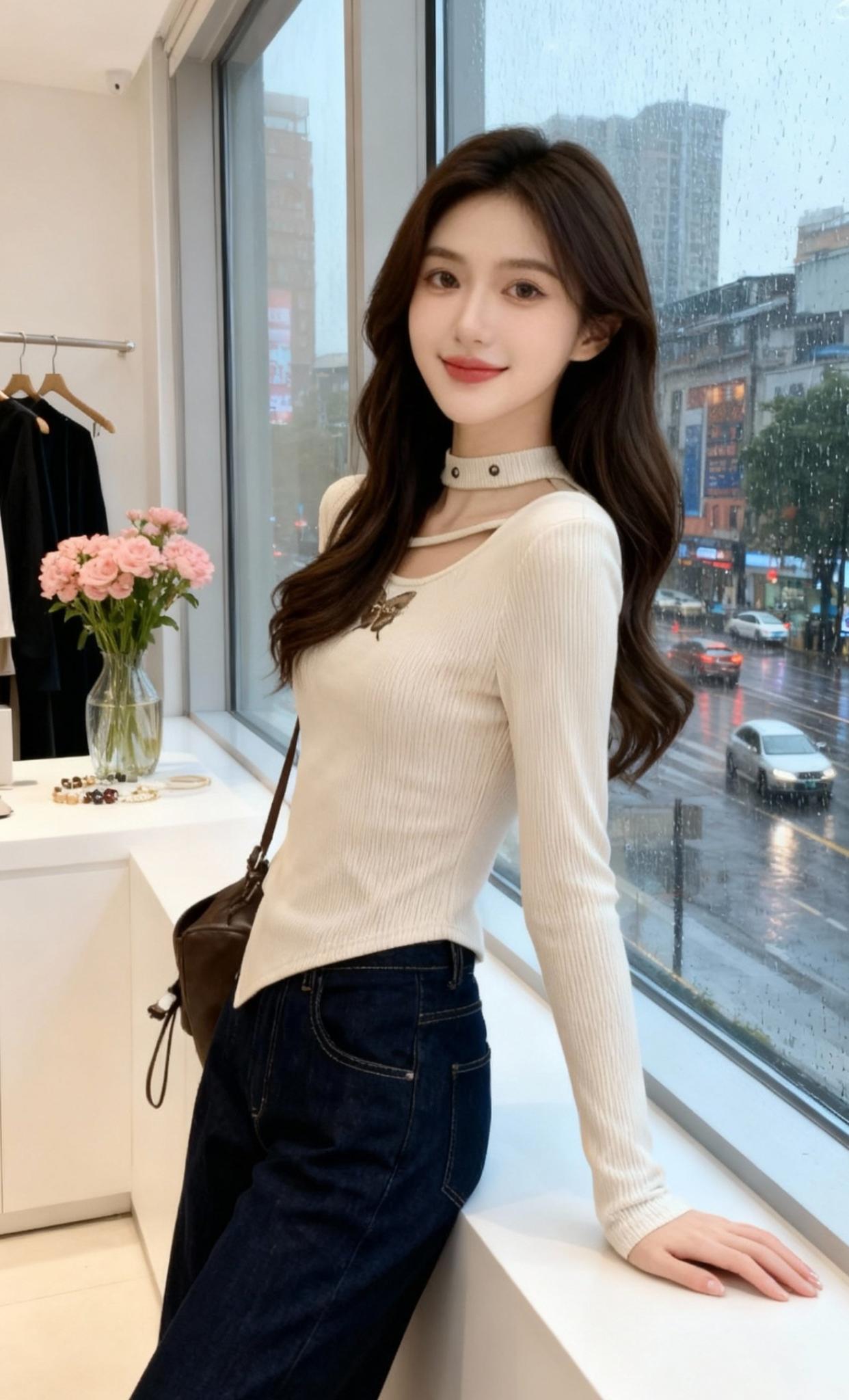 #穿搭#打底衫#针织衫#修身显瘦 #休闲减龄穿搭 @抖音创作小助手 @抖加🔥上热门🔥dou+🔥热点宝