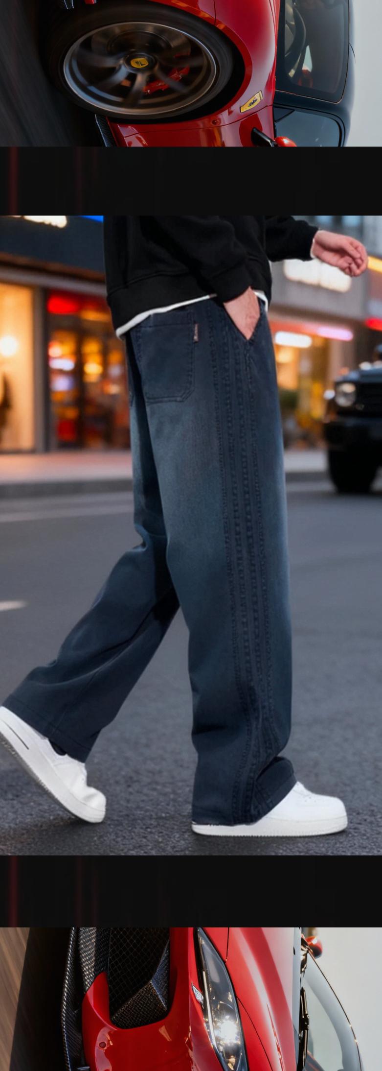 #牛仔裤 #休闲百搭 #百搭裤子 #加绒保暖 #品质男装