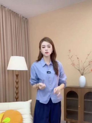 2025秋季条纹衬衫女长袖新款珍珠扣上衣韩版休闲宽松衬衣7723#简单大气的穿搭 #怎么提升自己的衣品 #小个子女生穿搭 #女生穿搭指南 #优雅永不过时