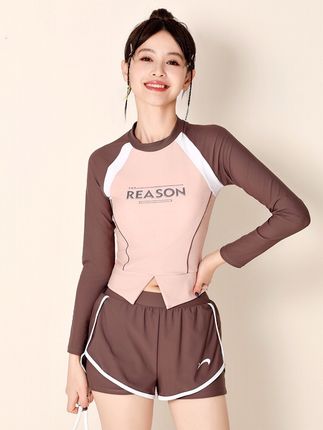 #女士保守泳衣 #长袖泳衣#分体式泳衣#夏季玩水#泳衣准备好了