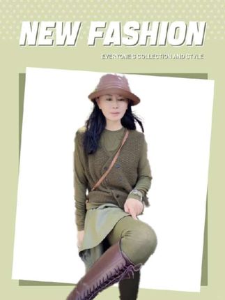 璇之恋·王璇 【妮妮肌底裤】大地色/苔青绿#品质女装 #早秋不费力显贵穿搭 #轻奢女装 #王珈原创设计 #美出高级感