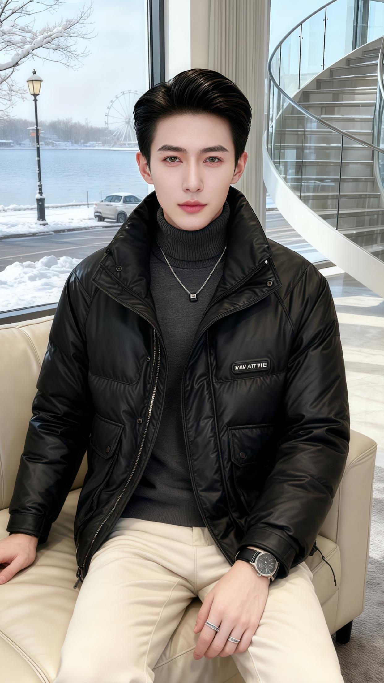 #秋冬穿搭 #羽绒服男 #冬日暖系流光要温度有风度 #厚外套给的安全感 #秋冬外套男