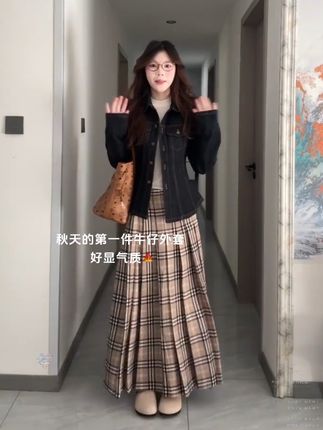 #早秋穿搭 #显瘦穿搭 #牛仔外套 #今天穿什么 #韩系穿搭