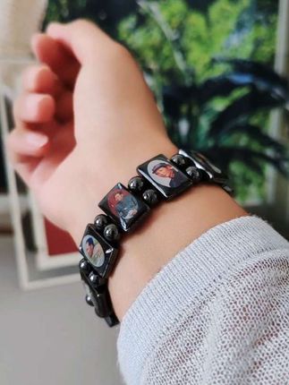 #手串#黑胆石手串#手链#致敬伟人