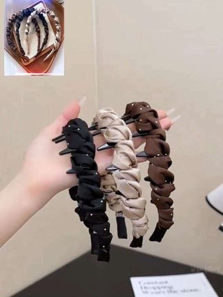 高级感满天星发箍女2025新款带齿防滑高颅顶头箍压发褶皱洗脸发卡#发箍 #带齿发箍#高颅顶显脸小 #洗脸发箍#碎发整理