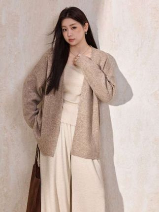 蓝语大码女装2025秋季薄款慵懒风针织开衫吊带阔腿裤温柔显瘦套装#大码女装120斤到220斤 #显瘦显高显气质 #秋季穿搭