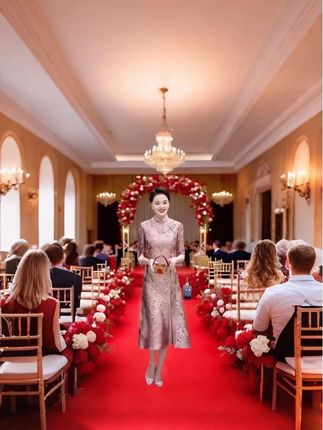 #喜婆婆喜妈妈婚宴礼服 #喜结良缘 #优雅气质 #穿搭