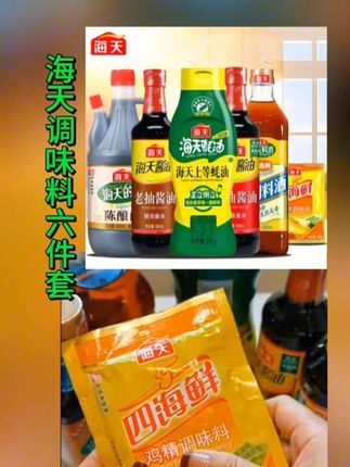 海天调料套装组合生抽老抽料酒蚝油陈酿醋鸡精家常炒菜调味#好物推荐🔥 #家用好物 #日常生活小妙招 #抖音推广 #每日分享