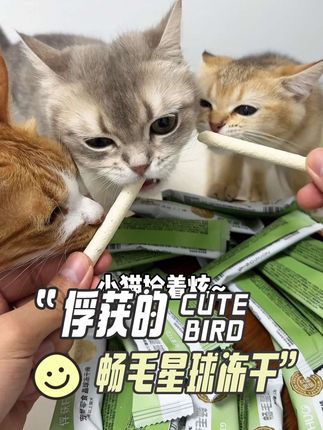 俘获升级后的畅毛冻干啊,一边吃冻干一边排毛,适口性好到猫咪抢着元!#俘获 #养猫人 #萌宠好物 #新手养猫 #猫咪排毛