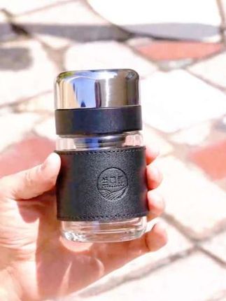 兰墨祥高硼硅高端茶水分离泡茶杯隔热过滤男双层玻璃杯便携水杯子#高硼硅玻璃 #茶水分离杯 #便携水杯 #双层玻璃杯 #杯子控