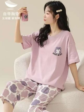 #家居服睡衣 #睡衣套装 #可外穿睡衣