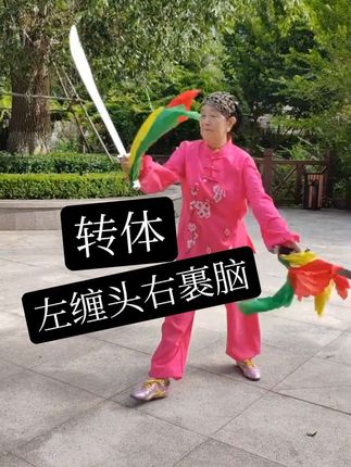 七星鸳鸯蔡李佛双刀《缠头裹脑》教学版#健身 #杜月英武术 #杜月英武术教学法 #历史 #功夫