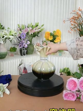 景德镇高温陶瓷轻奢法式创意适合插花装饰家居#花瓶 #花瓶推荐 #景德镇花瓶