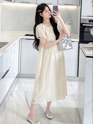 仙女气质宽松显瘦孕妇连衣裙#气质#宽松#显瘦#仙女#时尚