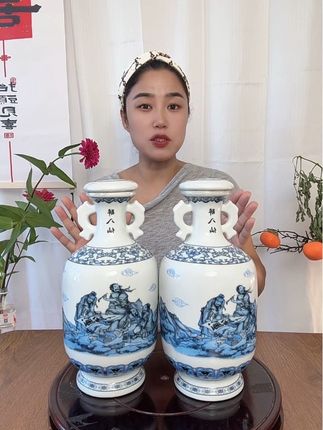 杏花村八仙珍酒 景德镇高端陶瓷和杏花村美酒联合打造的经典美酒,53度黄金度数,清香型白酒,750毫升大容量,一箱2大瓶,收藏摆柜,送人送礼,太合适了!#白酒 #杏花村 #好喝不贵 #好酒推荐