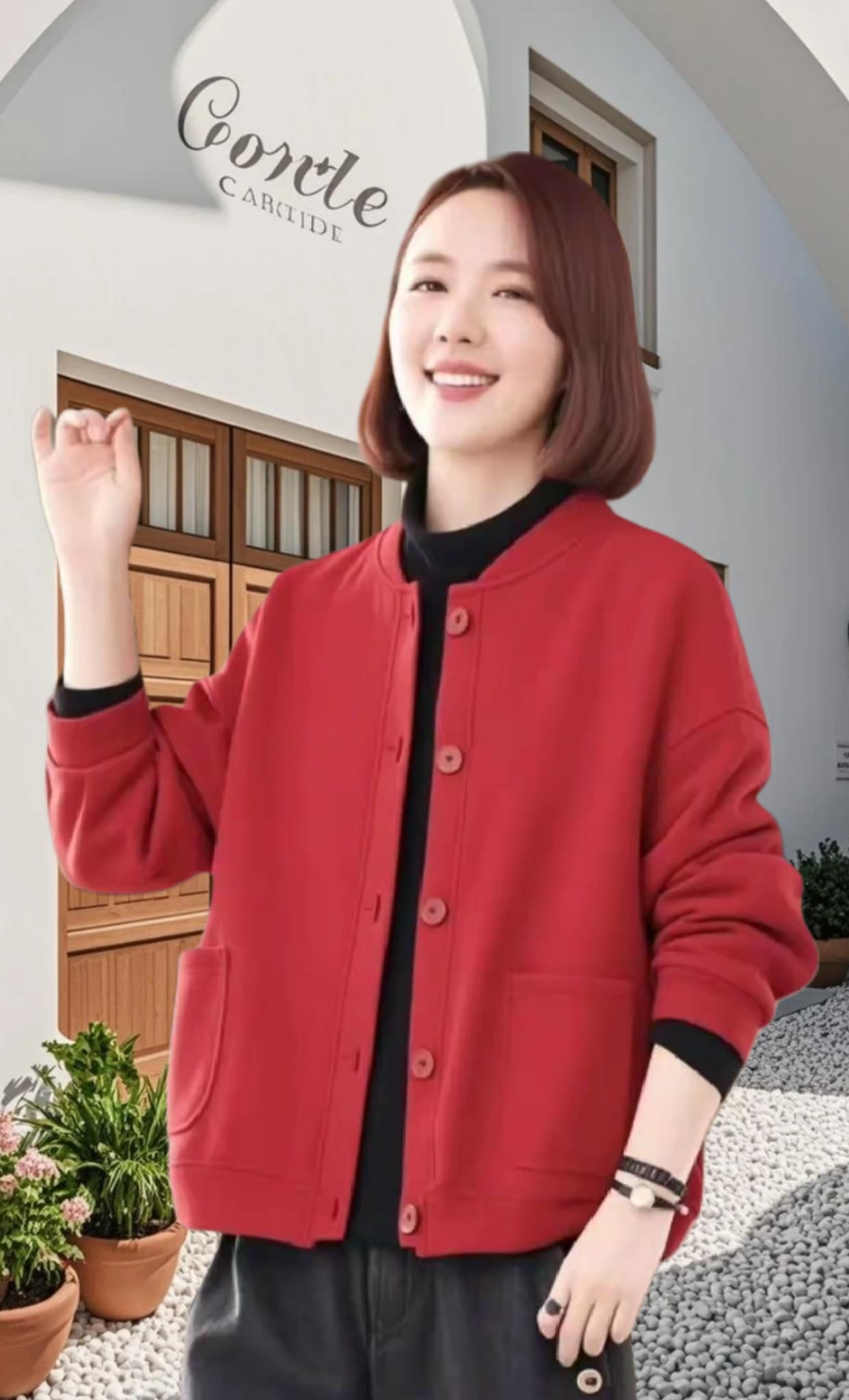 姐妹们闭眼入!韩女同款加绒短外套来啦!宝子们,又到了疯狂搜罗秋冬外套的季节!今年我一眼就相中了这款加绒加厚短外套,韩版大码设计超贴心,肉肉统统藏起来,微胖女孩也能轻松驾驭,秒变韩女!衣服上的卡通印花超吸睛,可爱又减龄,穿上秒变甜妹。长袖保暖,加绒加厚的材质,北方的冬天穿也超暖和。短款的版型特别显腿长,搭配牛仔裤、短裙都超好看。无论是日常出街还是约会,它都能让你成为人群焦点。喜欢姐妹们别犹豫,冲就完事儿!#秋冬外套 #韩版穿搭 #大码女装 #卡通印花#可外穿精致打底